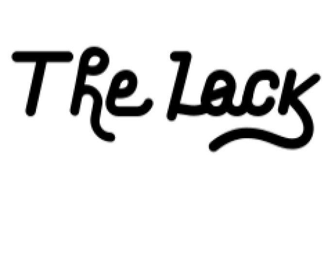 The Lock Font Preview