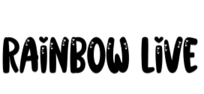 Rainbow Live Font Preview