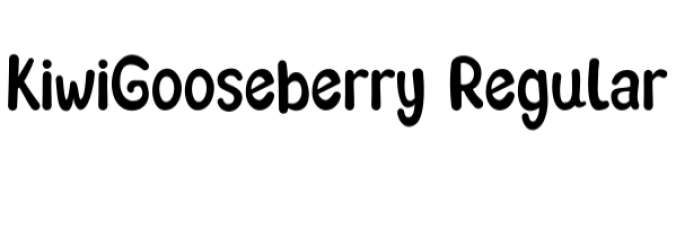 Kiwi Gooseberry Font Preview