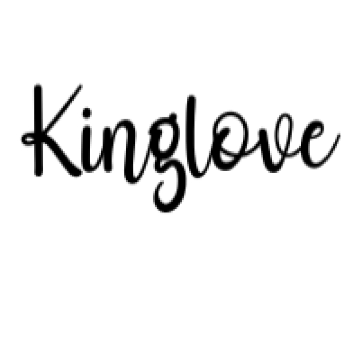 Kinglove Font Preview