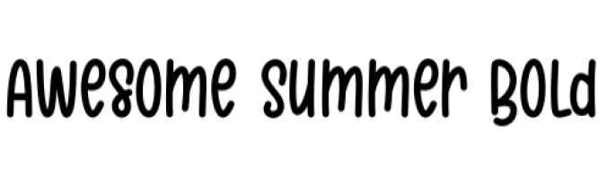 Awesome Summer Font Preview