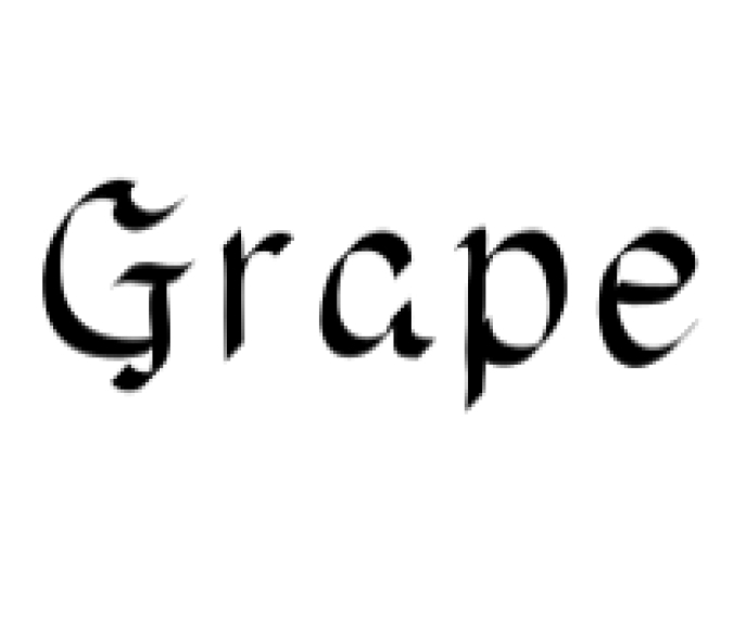 Grape Font Preview