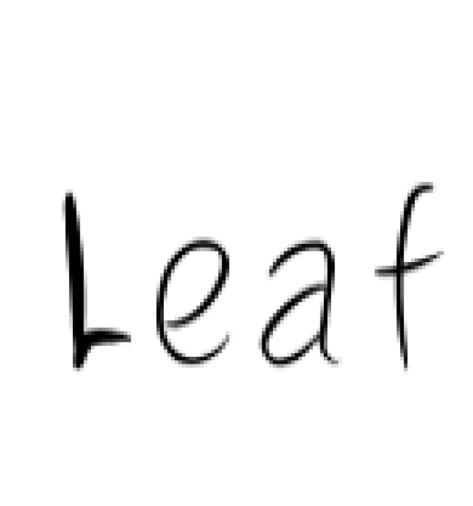 Leaf Font Preview