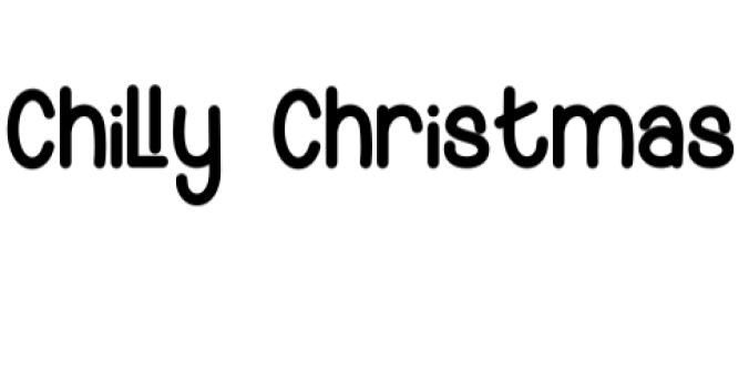 Chilly Christmas Font Preview