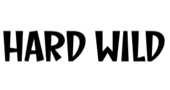 Hard Wild Font Preview