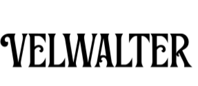Velwalter Font Preview