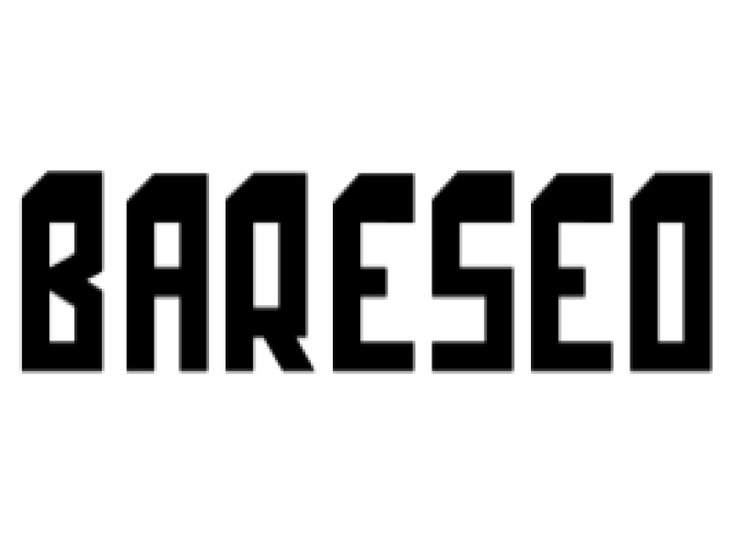 Bareseo Font Preview