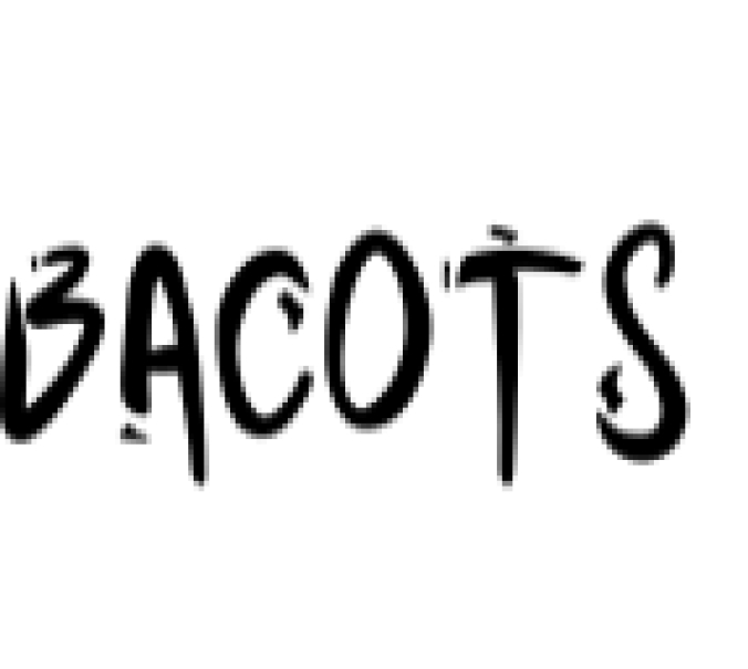 Bacots Font Preview