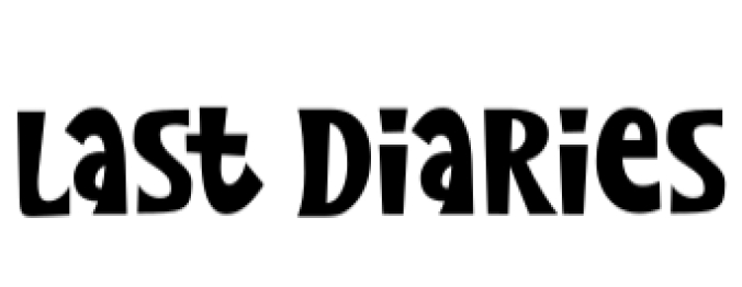 Last Diaries Font Preview