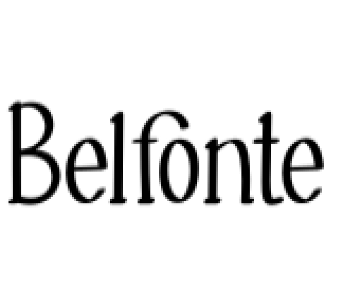 Belfonte Font Preview
