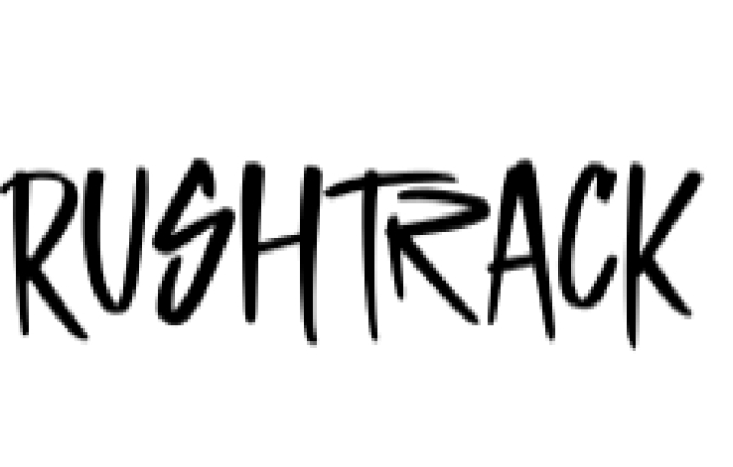 Rush Track Font Preview