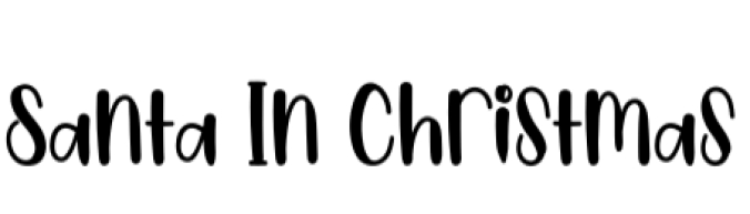Santa in Christmas Font Preview