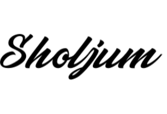 Sholjum Font Preview