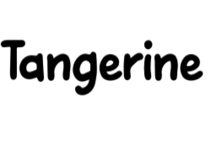 Tangerine Font Preview