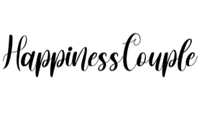 Happiness Couple Font Preview