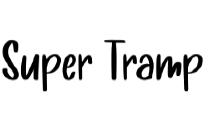 Super Tramp Font Preview