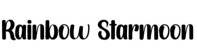 Rainbows Starmoon Font Preview