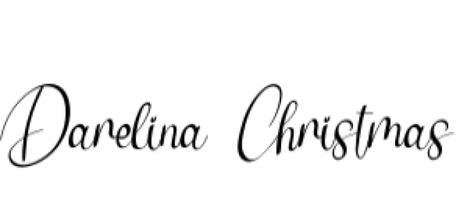 Darelina Christmas Font Preview