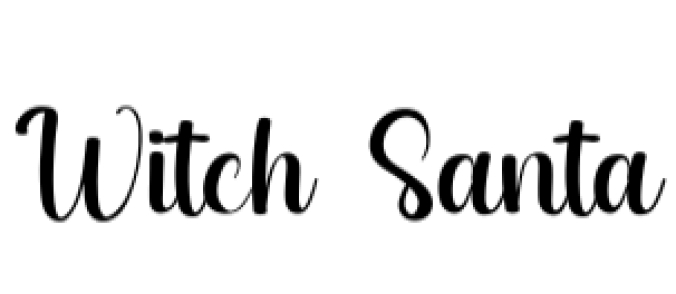 Witch Santa Font Preview