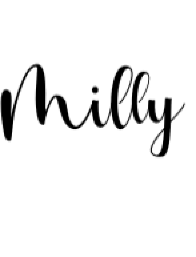 Milly Font Preview