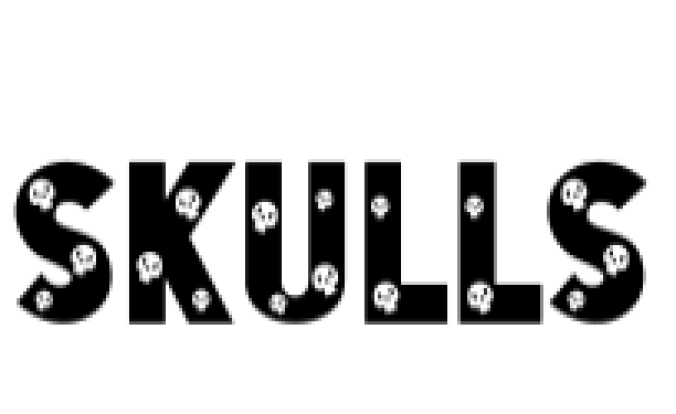 Skulls Font Preview