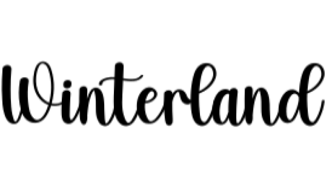 Winterland Font Preview