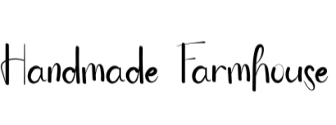 Handmade Farmhouse Font Preview