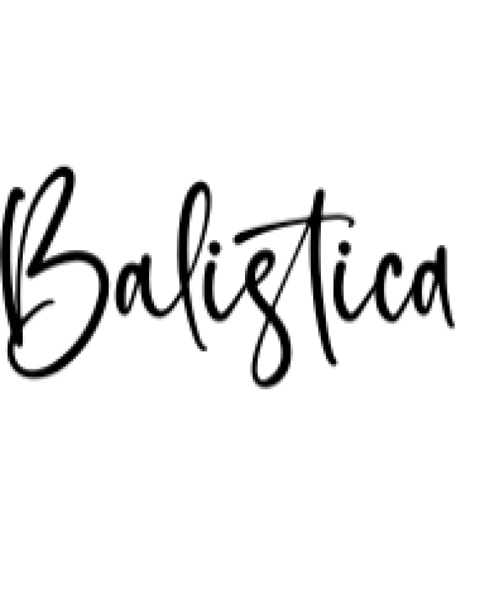 Balistica Font Preview