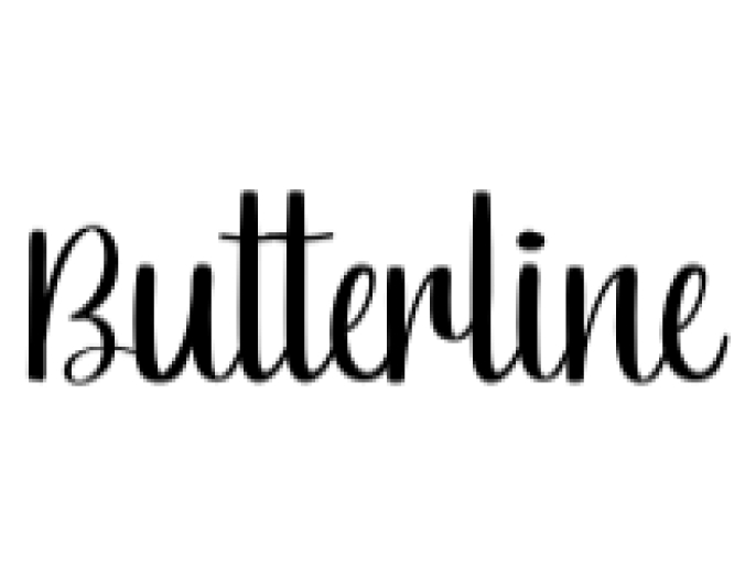 Butterline Font Preview