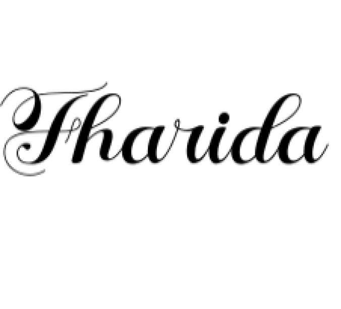 Fharida Font Preview
