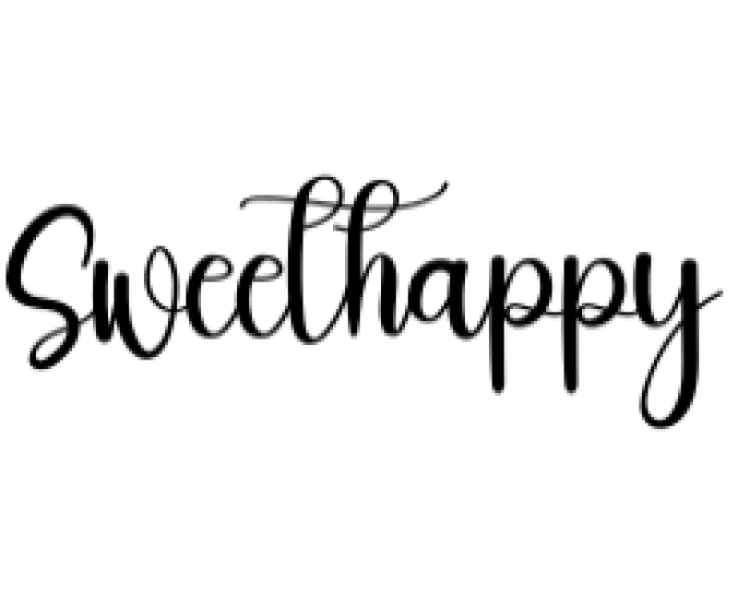Sweet Happy Font Preview