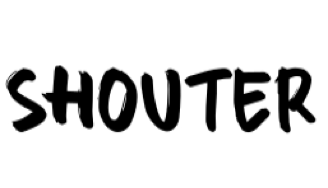 Shouter Font Preview