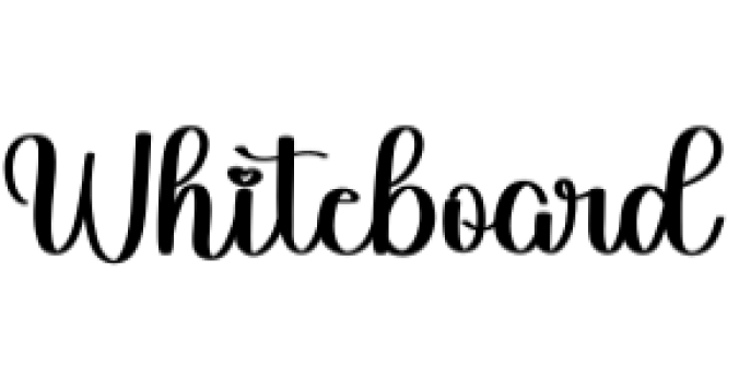 Whiteboard Font Preview