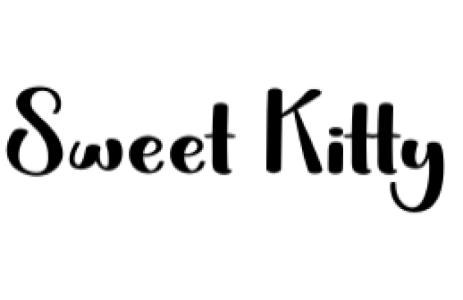 Sweet Kitty Font Preview