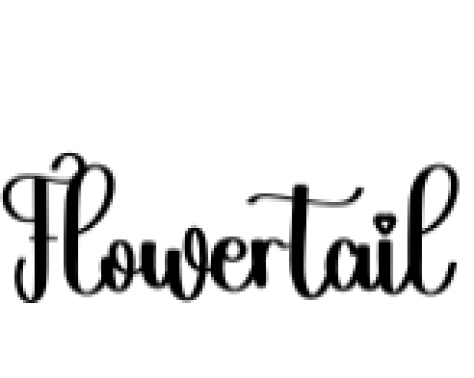 Flowertail Font Preview