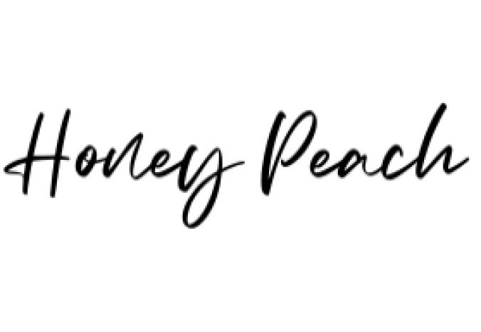 Honey Peach Font Preview