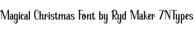 Magical Christmas Font Preview