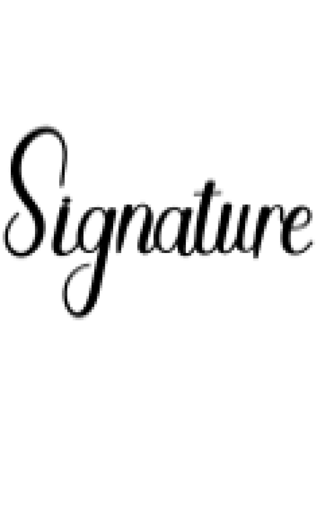 Signature Font Preview