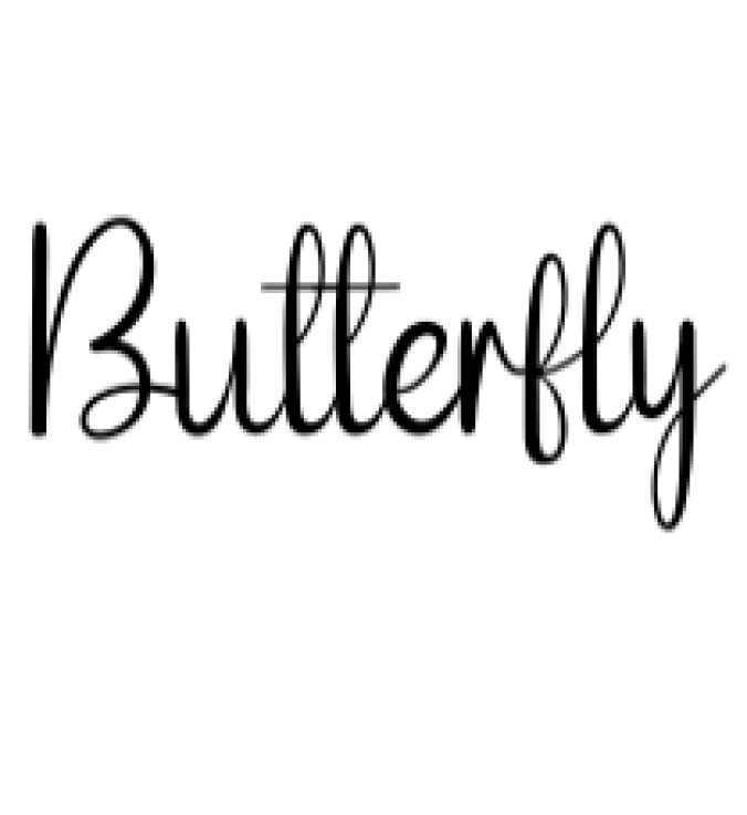 Butterfly Font Preview