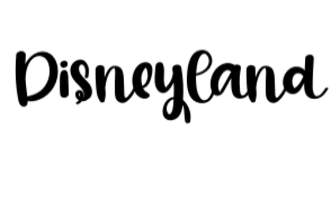 Disneyland Font Preview