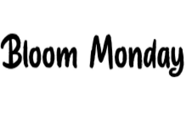 Bloom Monday Font Preview