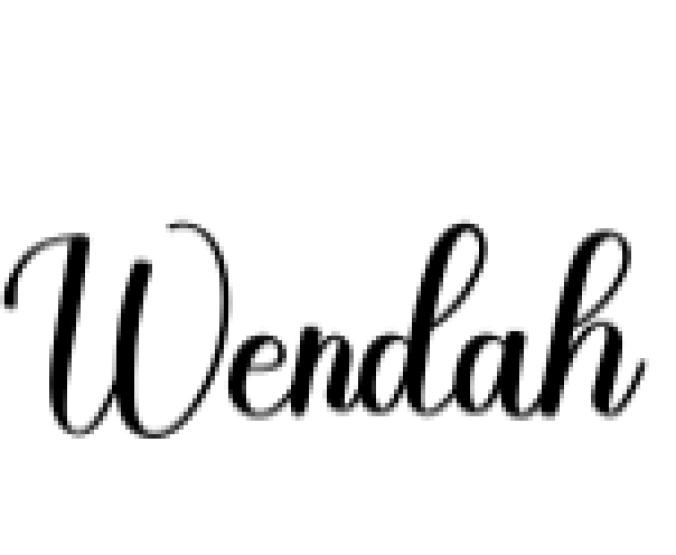 Wendah Font Preview