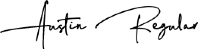 Austin Stylish signature f Font Preview