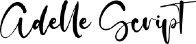 Adelle Scrip Font Preview