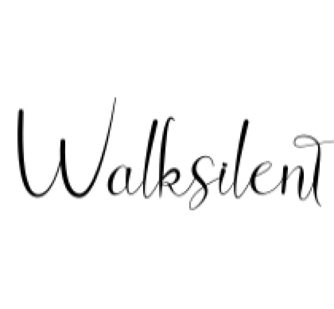 Walksilent Font Preview