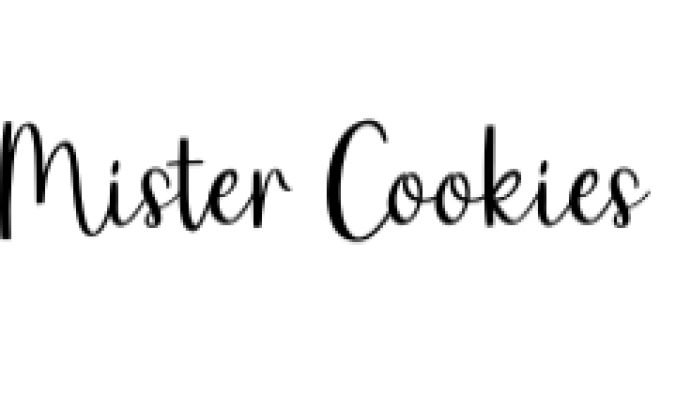 Mister Cookies Font Preview