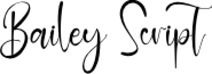 Bailey Scrip Font Preview