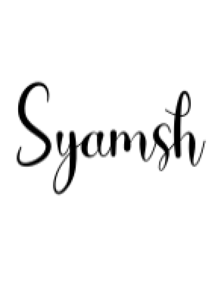 Syamsh Font Preview