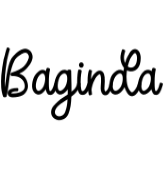 Baginda Font Preview