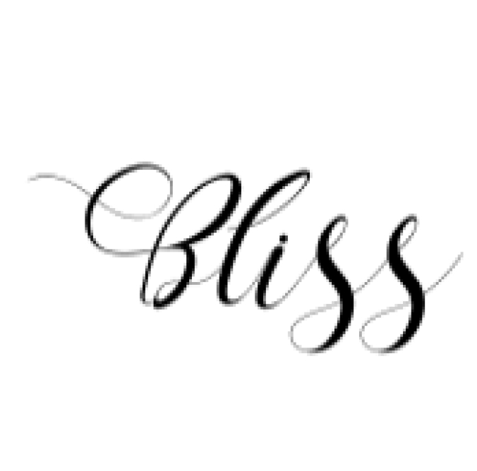 Bliss Font Preview